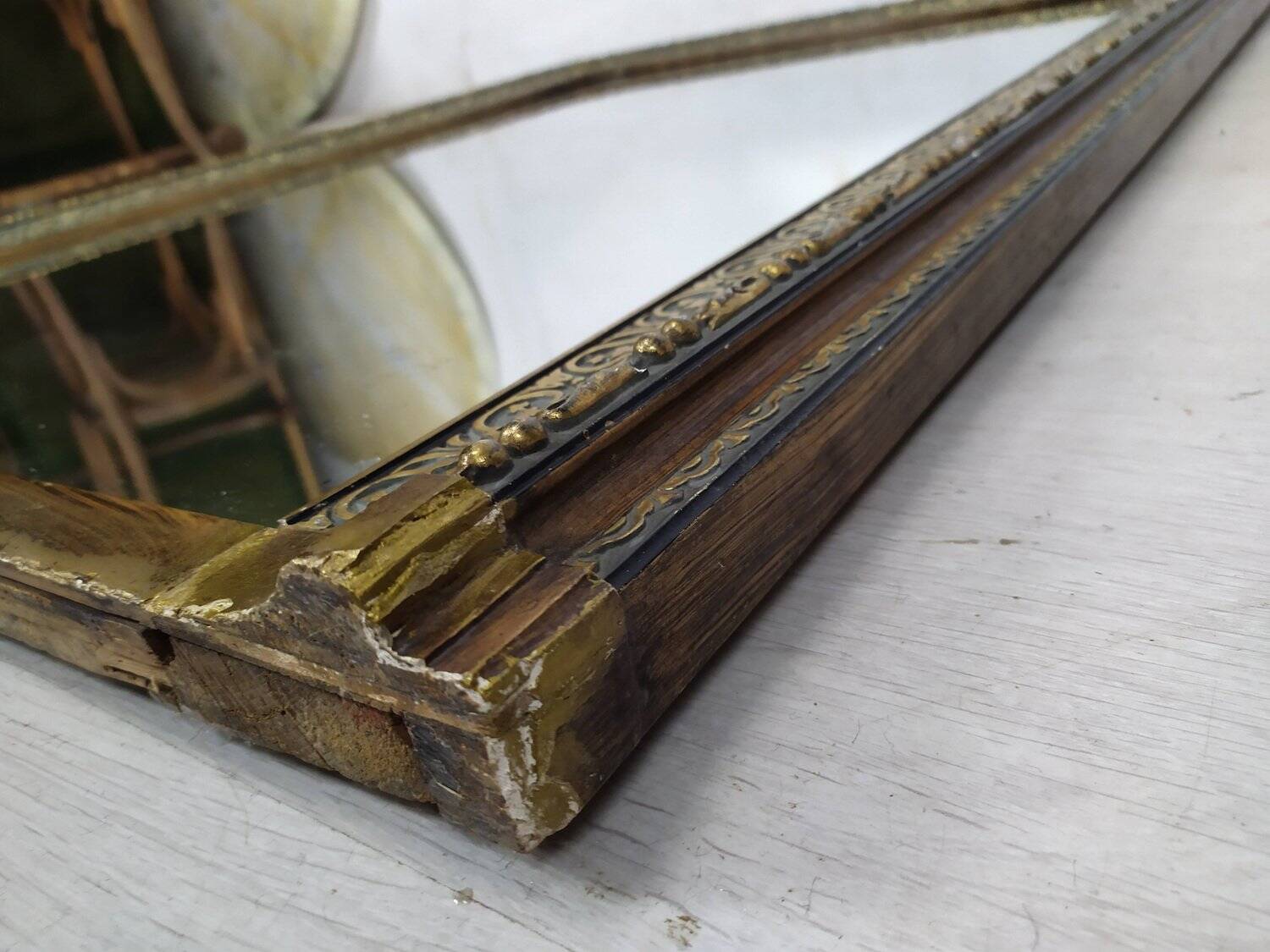 Miroir doré Napoléon III