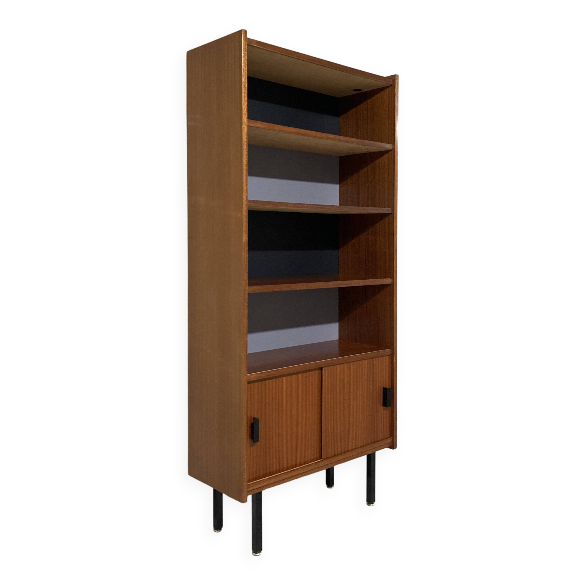 Vintage 60s modernist display cabinet bookcase