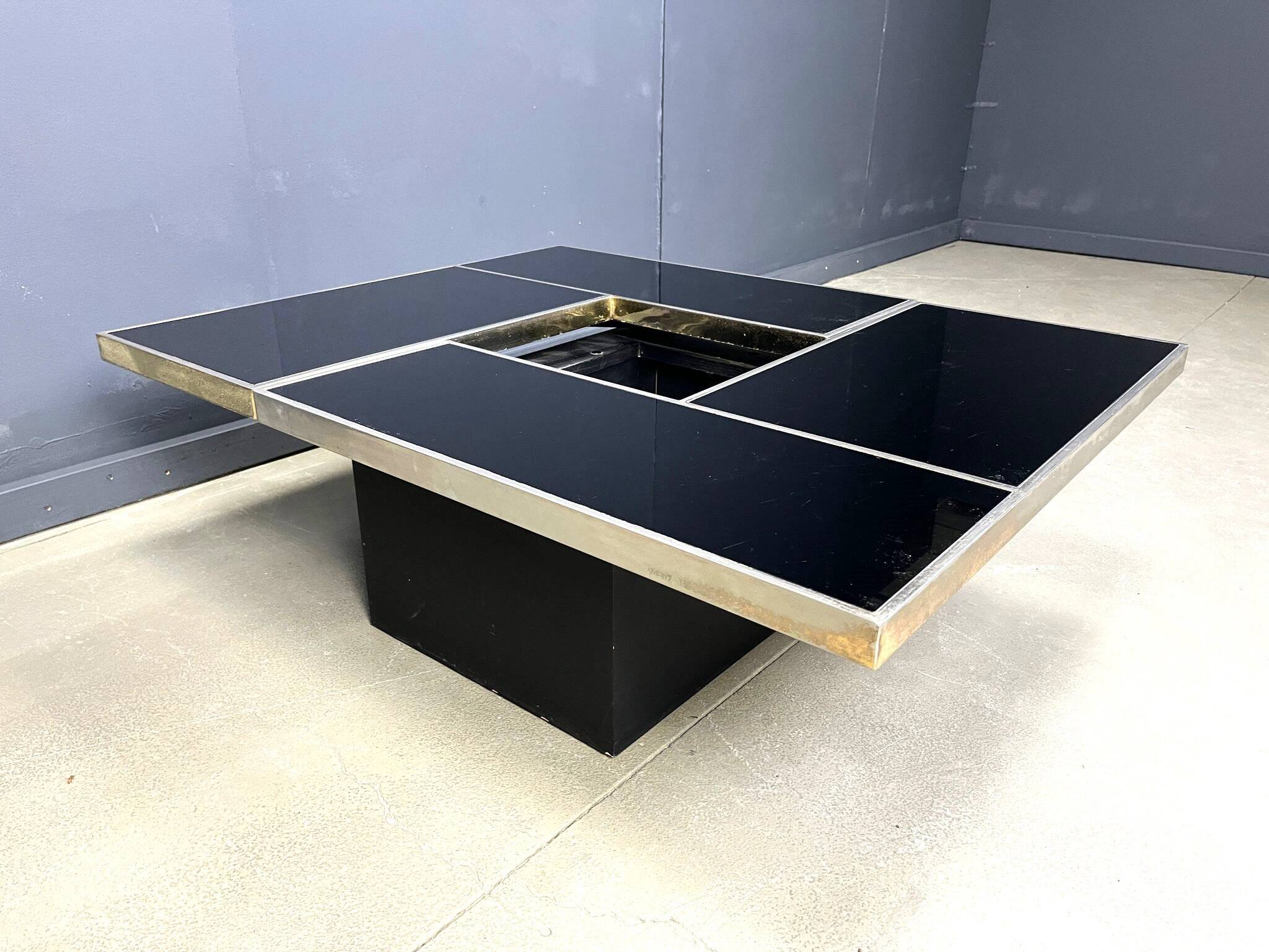 Vintage hidden bar coffee table, 1970s