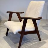 Scandinavian Teak Armchair designed by Louis Van Teeffelen circa 1960
