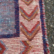 Handmade wool Berber rug with long pile, 110x150cm.