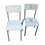 Paire de chaises relookées