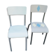 Paire de chaises relookées