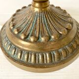 Golden brass table lamp