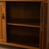 Two-piece buffet from the 1910s in Art Nouveau style, beech wood
