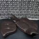 Brutalist brown Leather low Lounge Chair, Norway 1970s