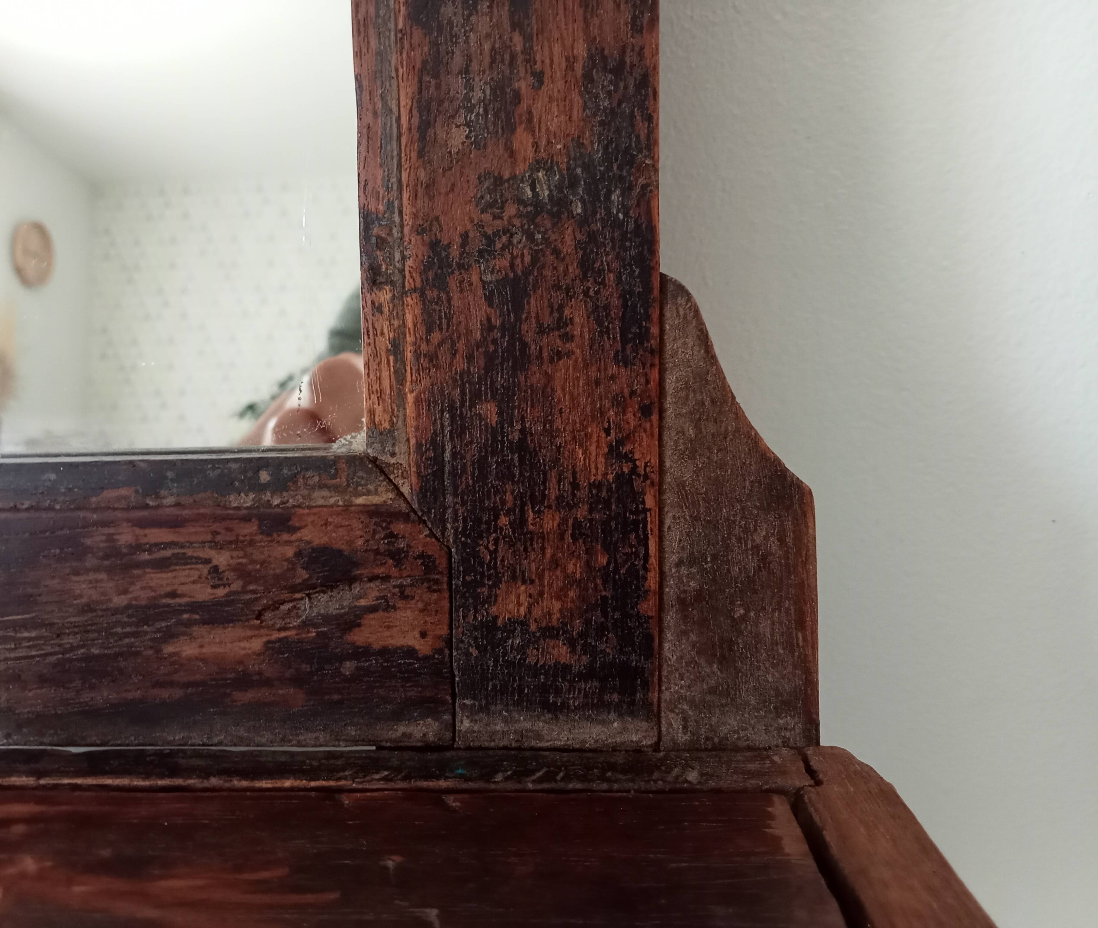 Antique Hindu barber's mirror