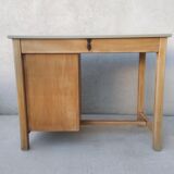 Vintage desk in beech and oak 60s