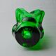 Seguso vase in green murano glass, Italy, 1960