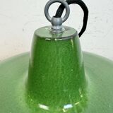 Industrial Green Enamel Factory Pendant Lamp, 1960s