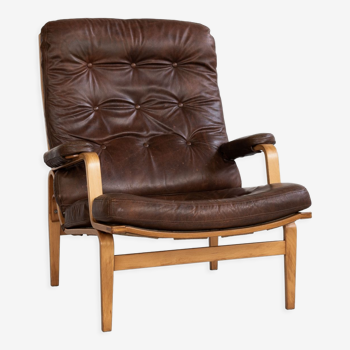 Midcentury Swedish easy chair by Bruno Mathsson for Dux 1960s