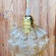 Vintage moulded glass pendant light