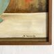 Bouquet painting, signed, 38.5x47 cm