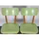 Paire de chaises vertes pour Ton, 1960