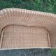 Banquette rotin vintage