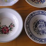 Set of 12 different hollow plates