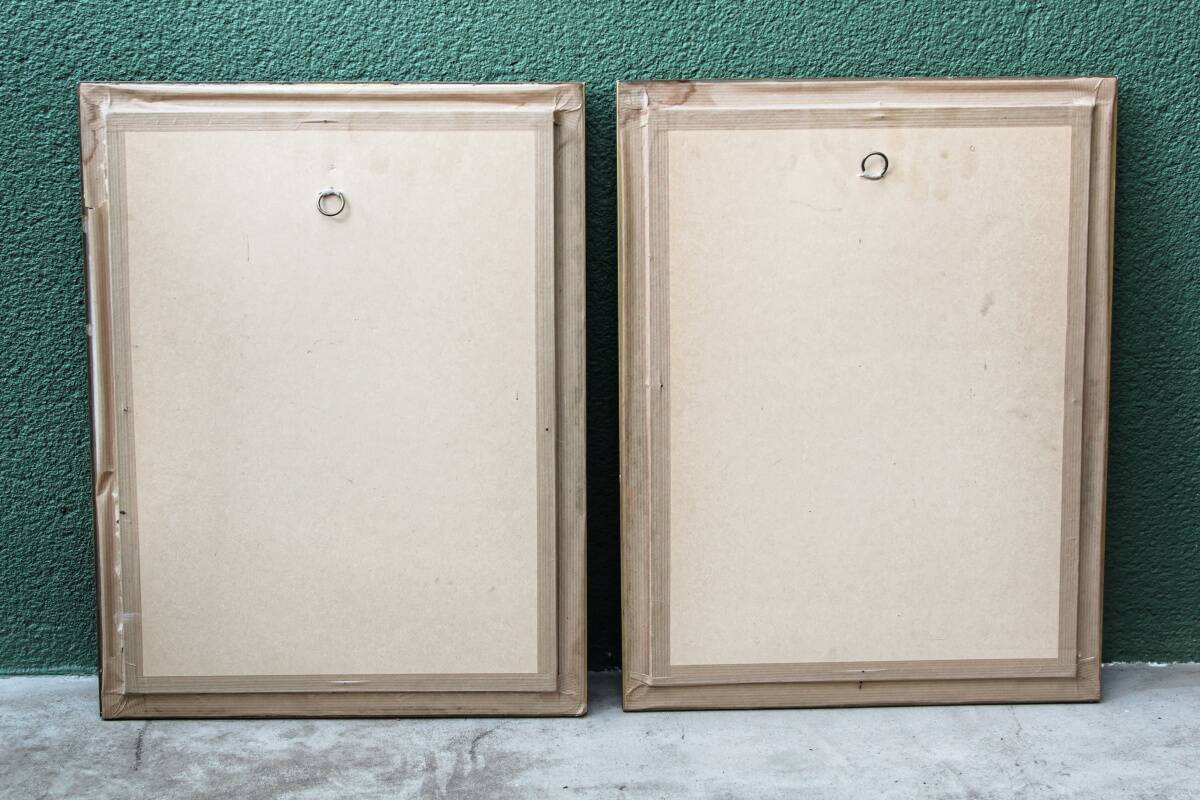 Pair of watercolors, doors, architectural details