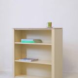 Shelf with travertine top by Lübke International, Germany.
