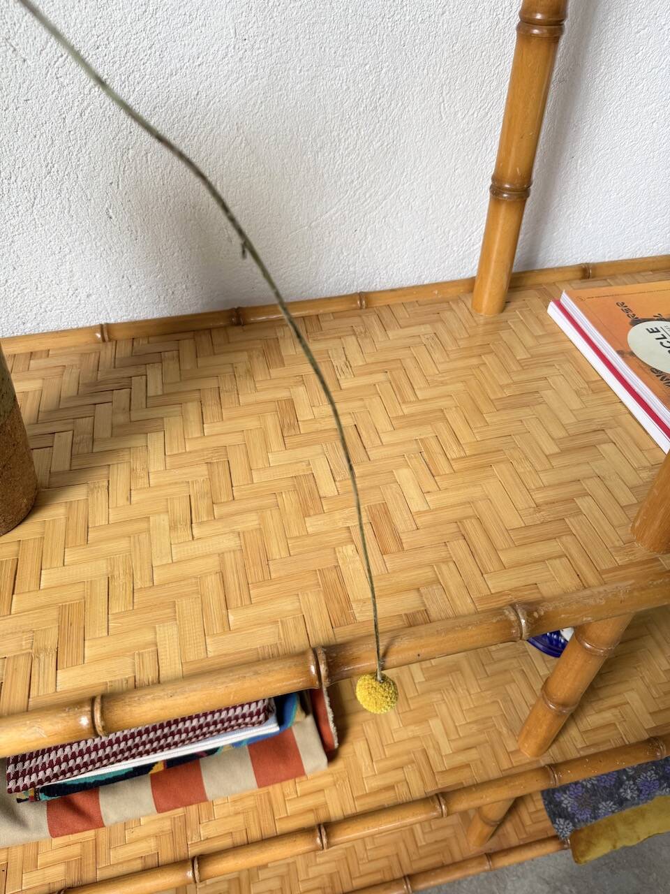 Large rattan shelf 1960