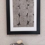 Abstract charcoal drawing 1 black and white