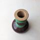 Handmade glazed ceramic candle holder