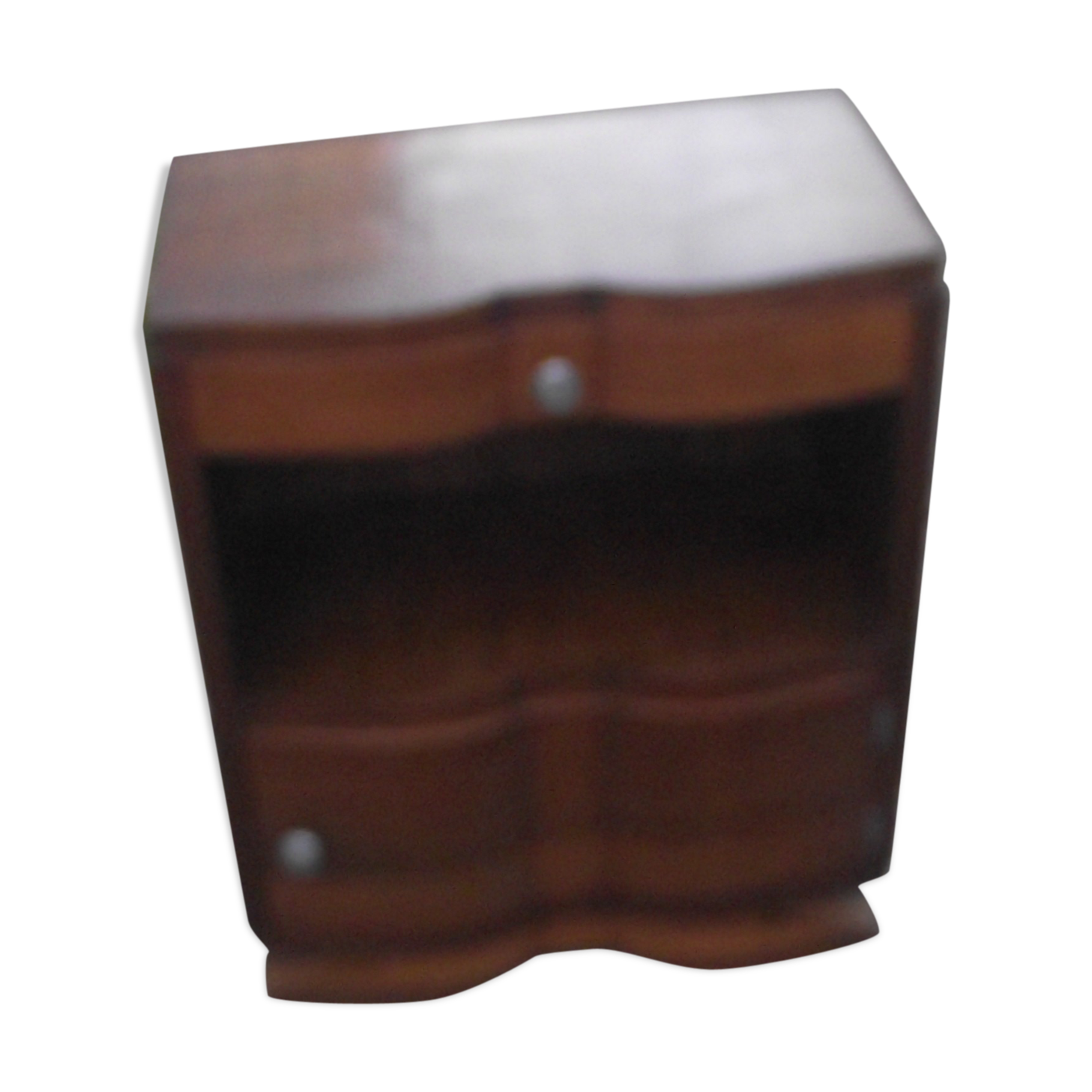 Art deco period bedside in walnut