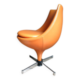 Vintage “Polaris” armchair by Pierre Guariche for Meurop 1960, designer swivel seat furniture