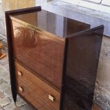 Vintage 60s mahogany secretary from Mobilor