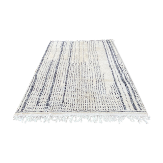 Berber beni Ouarain rug in hand-woven wool 210x300 cm