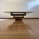 Vintage 1970s Square Coffee Table in Brass and Smoked Glass, David Hicks