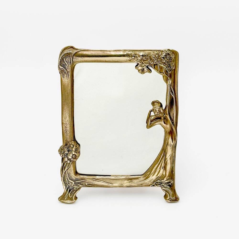 Miroir style Art Nouveau Pierre Bex années 70