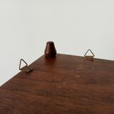 Vintage turned wood wall shelf