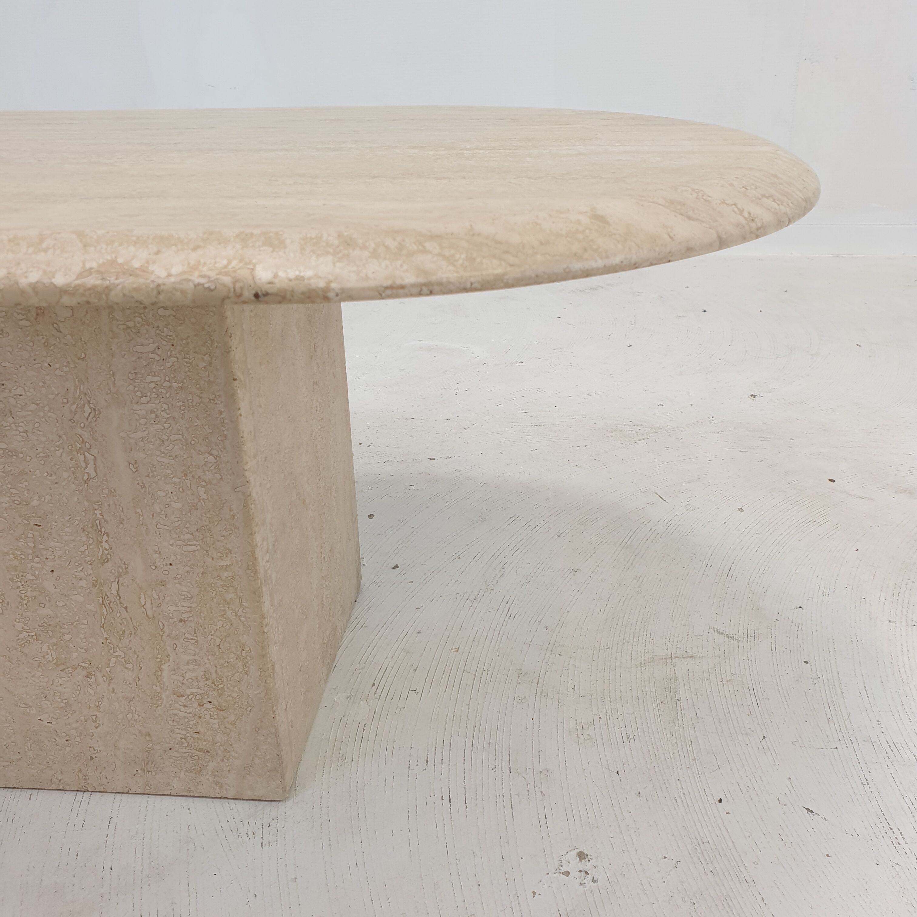 Italian Travertine Coffee Table, 1980's