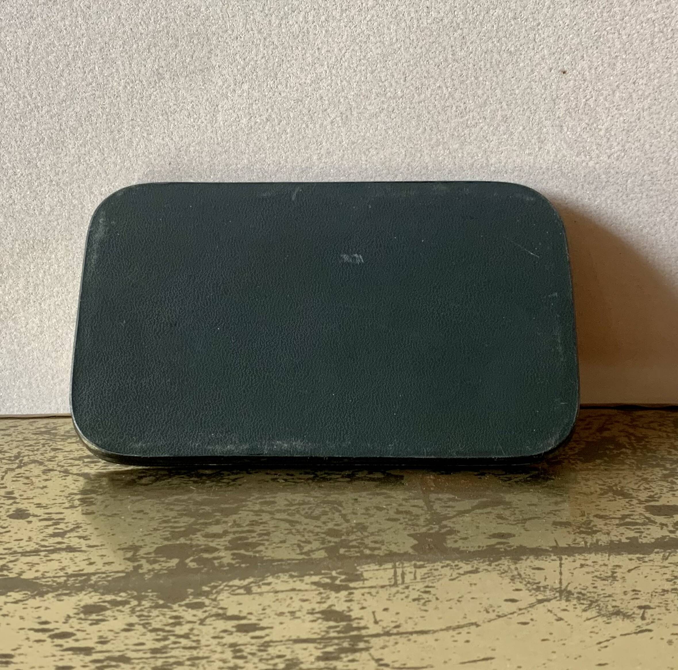 Old perpetual calendar in leather and brass