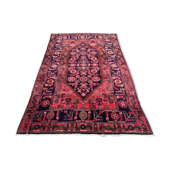 Tapis tribal vintage 240x154 cm laine oriental handmade