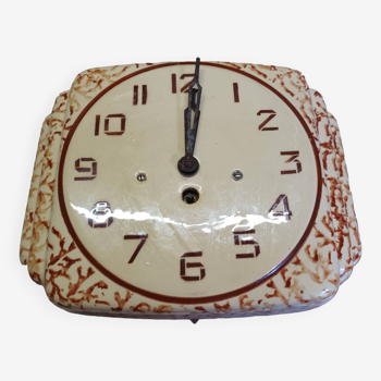 Ceramic wall clock from the 50s/60s Marti France