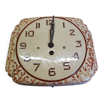 Ceramic wall clock from the 50s/60s Marti France