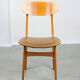 Vintage Italian Leatherette Dining Chairs, set of 3