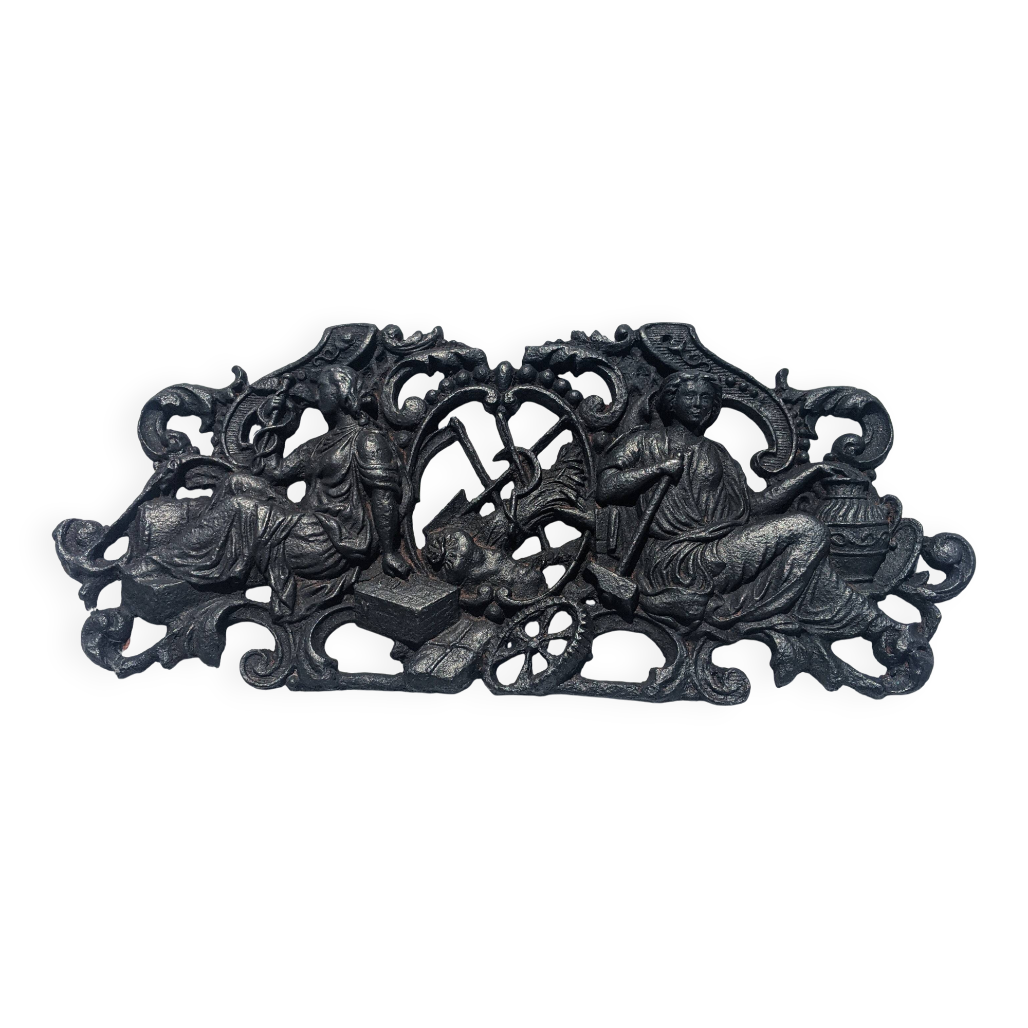 Decorative plaque cast iron, late 19th century