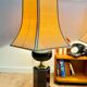 Paire lampes de table xl hollywood regency design "jackson" par le dauphin, france, années 70 - vintage -