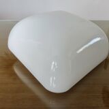 White opaline ceiling light, 60s 70s