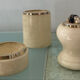 Vintage smoker's set in onyx from the 1970s.