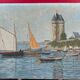 P. Helary oil on panel the Solidor tower, Saint-Servan, Saint-Malo