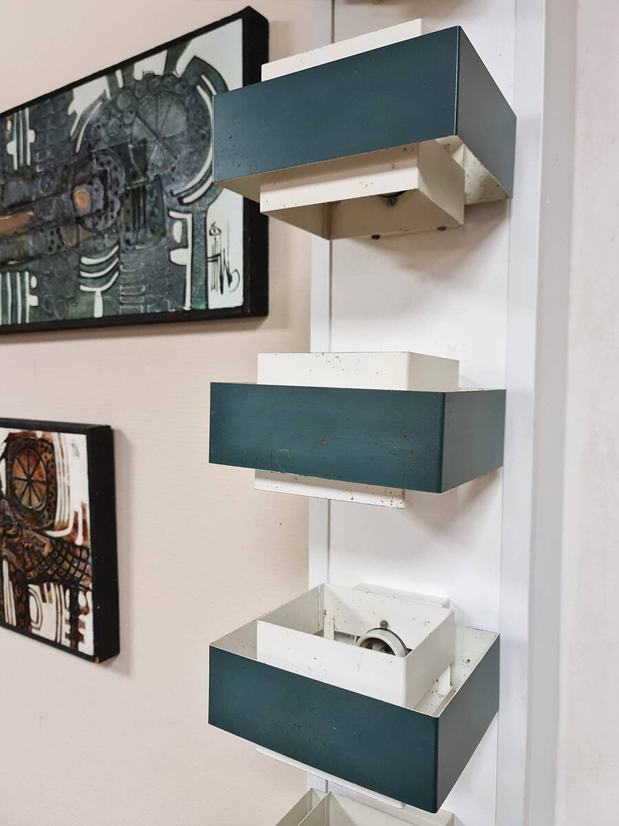 Vintage rare Dutch design wall scone 1950