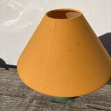 80s green wood ball bedside lamp