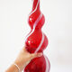 Carafe italienne verre soufflé rouge empoli