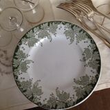Dinner plates, model Platane, pottery St Amand and Hamage