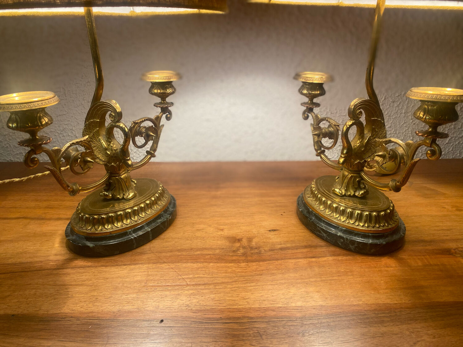 Pair of desk lamps