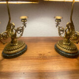 Pair of desk lamps