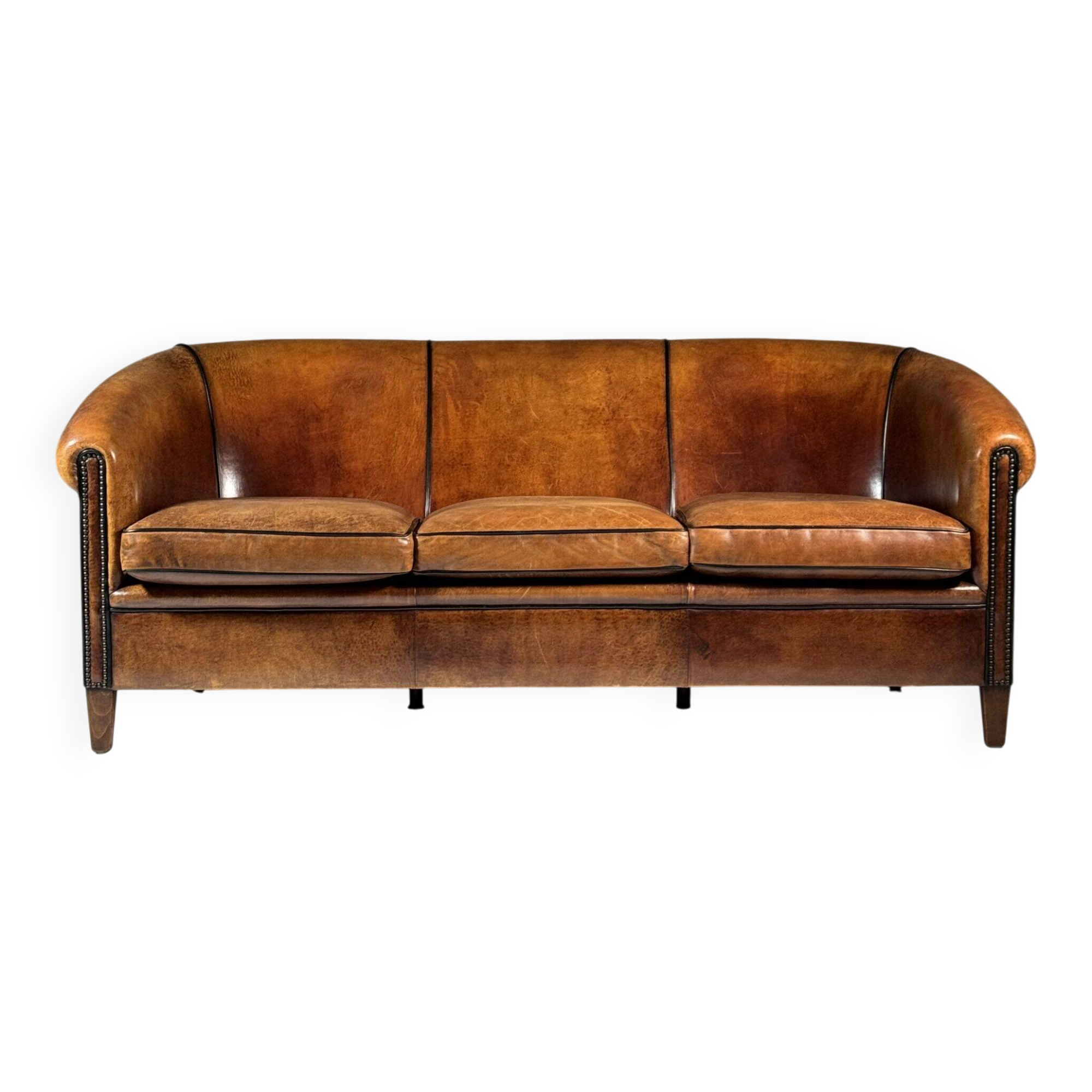 Sheepskin 3-seater classic sofa